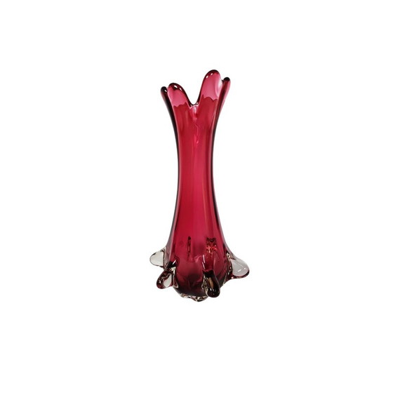 Image 1 of Vintage Chambord vase in Murano glass by Fratelli Toso