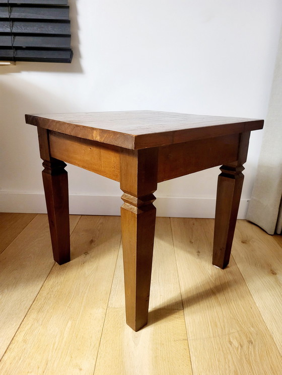 Image 1 of Solid Wood Side Table Or Plant Table Country Style, Brutalist