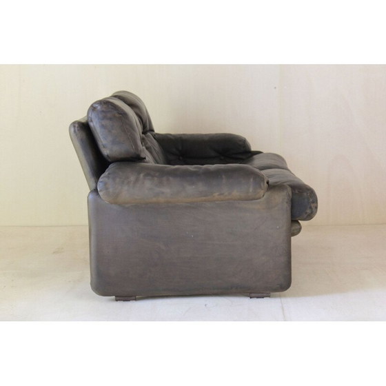 Image 1 of Vintage leather sofa, model "Coronado", by Afra and Tobia Scarpa for B.B, Italy 1960