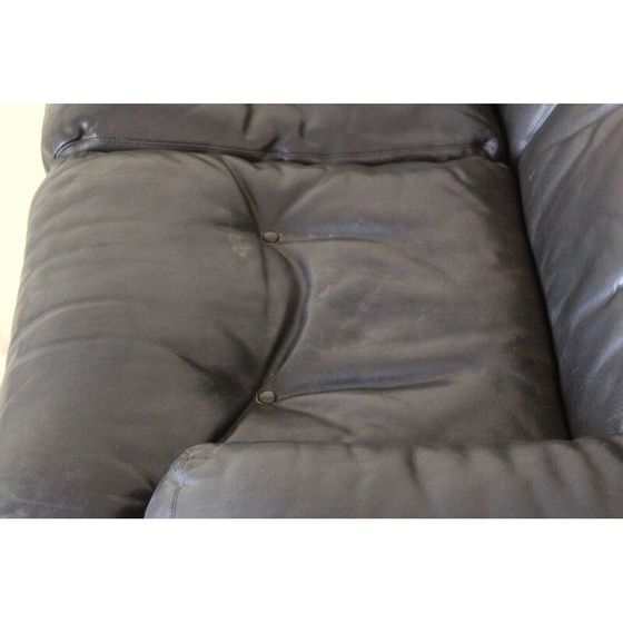 Image 1 of Vintage leather sofa, model "Coronado", by Afra and Tobia Scarpa for B.B, Italy 1960