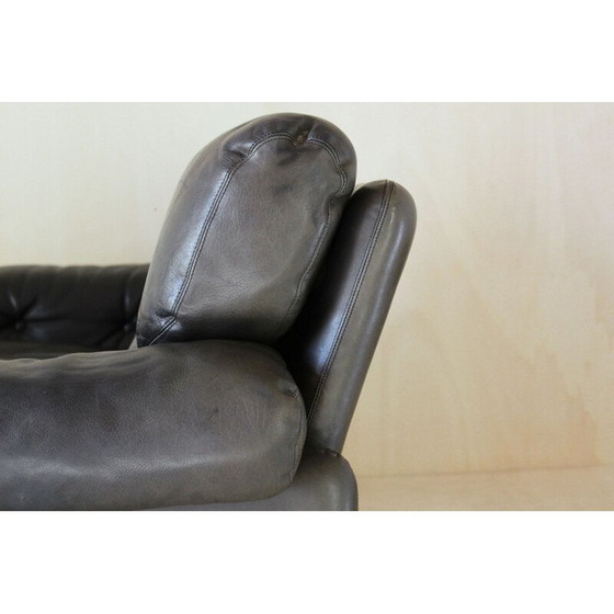 Image 1 of Vintage leather sofa, model "Coronado", by Afra and Tobia Scarpa for B.B, Italy 1960