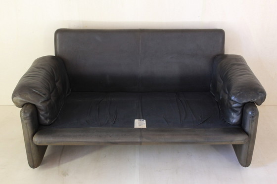 Image 1 of Vintage leather sofa, model "Coronado", by Afra and Tobia Scarpa for B.B, Italy 1960