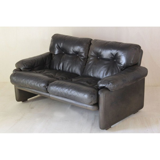 Image 1 of Vintage leather sofa, model "Coronado", by Afra and Tobia Scarpa for B.B, Italy 1960