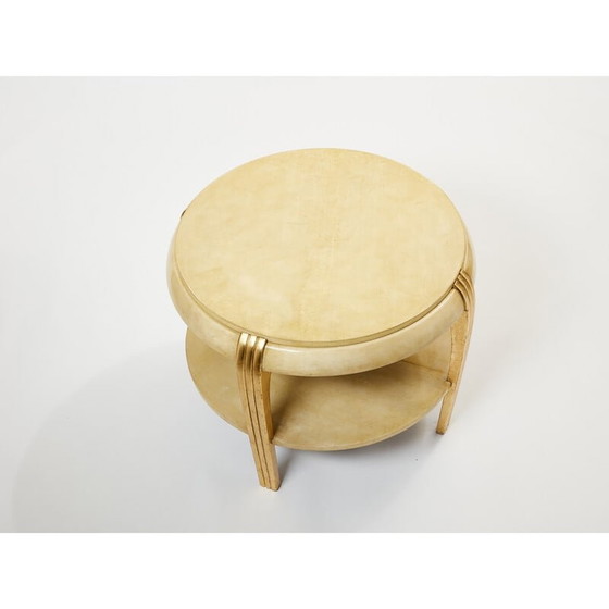 Image 1 of Vintage parchment side table, 1930