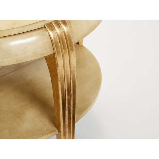 Image 1 of Vintage parchment side table, 1930