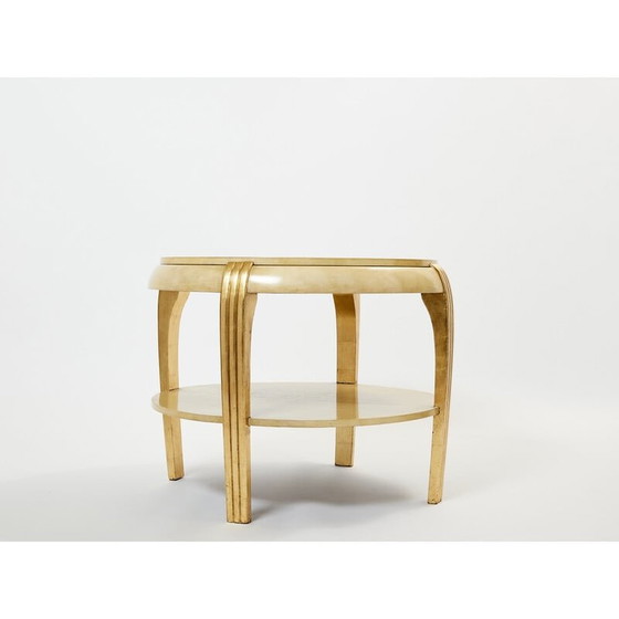 Image 1 of Vintage parchment side table, 1930