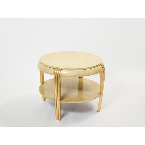 Image 1 of Vintage parchment side table, 1930