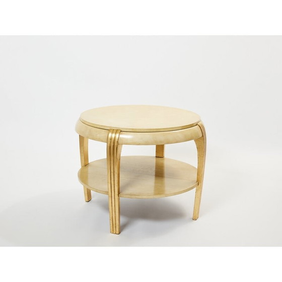 Image 1 of Vintage parchment side table, 1930
