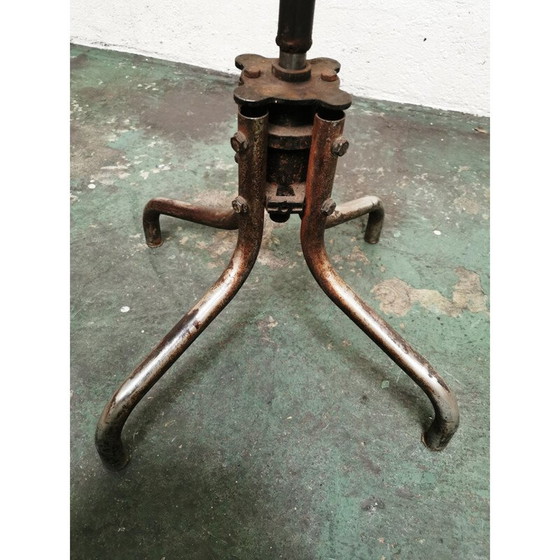 Image 1 of Vintage industrial stool Flambo  metal 