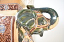 Tavolo vintage con pianta di elefante