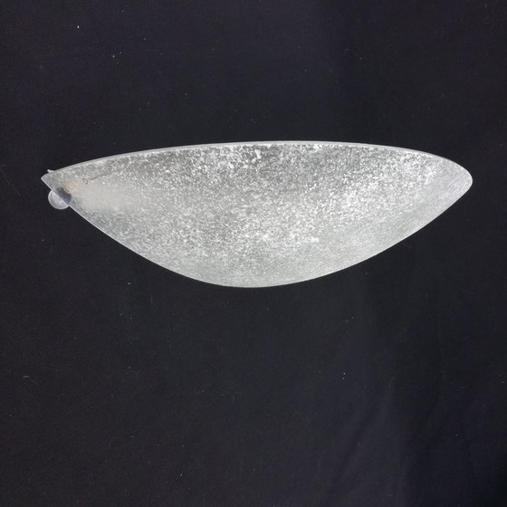 Image 1 of Minimalist Glass Half Moon Wall Sconce 1980