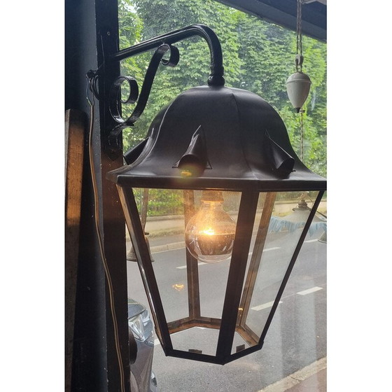 Image 1 of Vintage black epoxy lantern