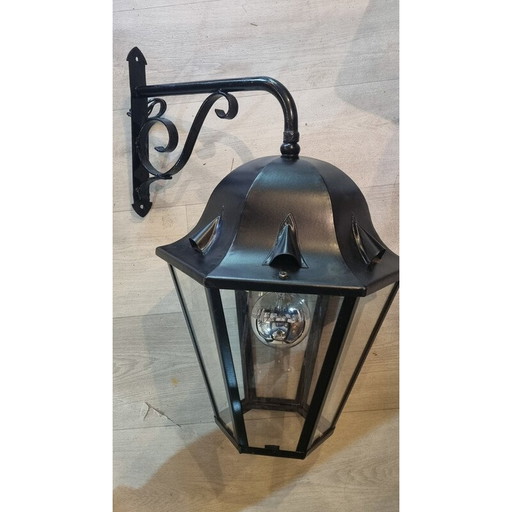 Vintage black epoxy lantern