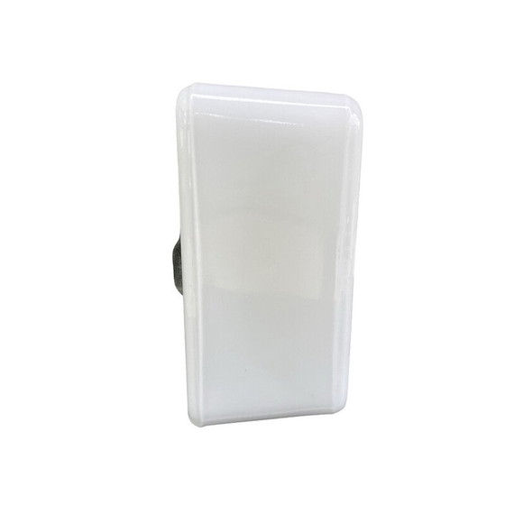 Image 1 of Vintage square white glass ceiling lamp for Rudolf Zimmermann, Bamberg, Germany 1980