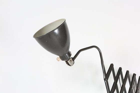 Image 1 of Lampada da parete a forbice Bauhaus in metallo nero Agi Belgium, ca. 1920