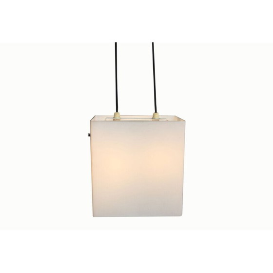Image 1 of Vintage cubic ceiling light in opaline 1960s