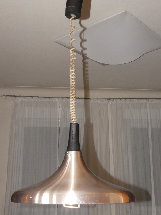 Image 1 of Space Age Ufo pendant light rose gold