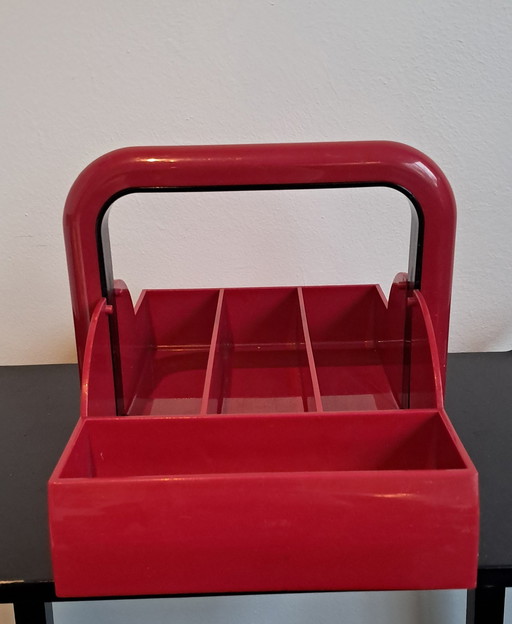 1 X Zuseni Red Cutlery Tray