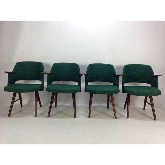 Image 1 of Set of 4 vintage FT30 chairs by Cees Braakman for Ums Pastoe, Netherlands 1960