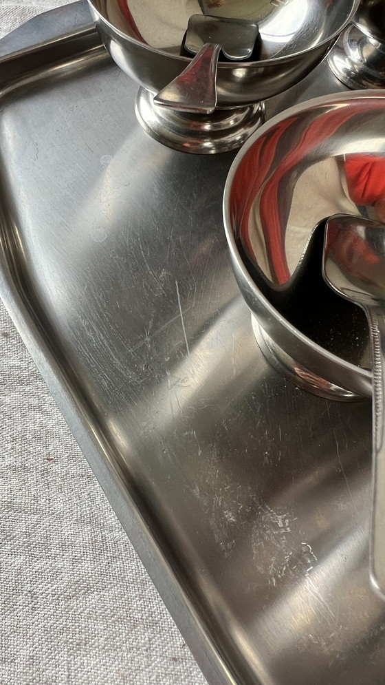 Image 1 of Vintage silver stainless steel coupes new in box