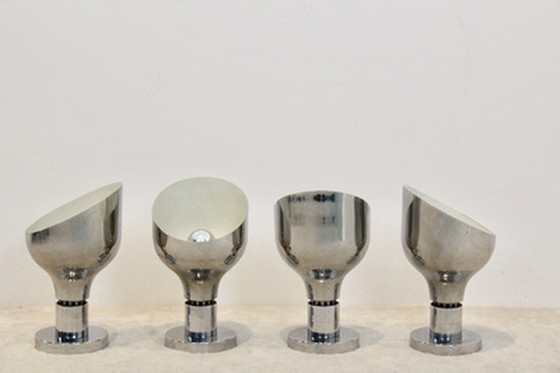 Image 1 of Franco albini, franca helg, and antonio piva chromed AM/AS series ceiling spotlight