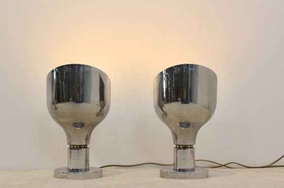 Image 1 of Franco albini, franca helg, and antonio piva chromed AM/AS series ceiling spotlight