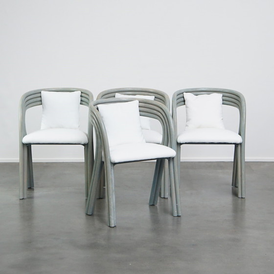 Image 1 of 4 X Chaise de salle à manger design vintage par Axel Enthoven pour Rohé