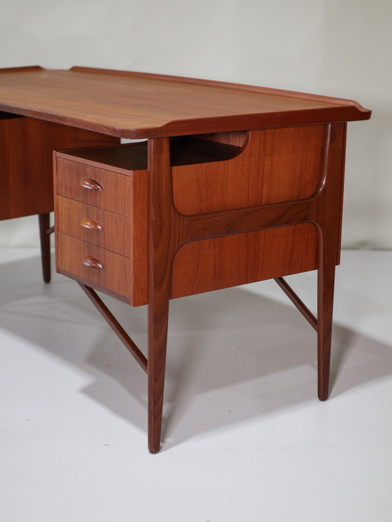 Image 1 of Svend Aage Madsen freestanding desk, Danish 1960s