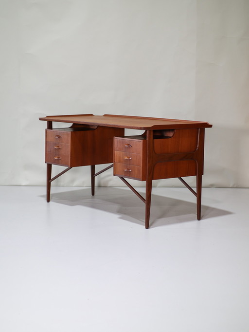 Svend Aage Madsen freestanding desk, Danish 1960s