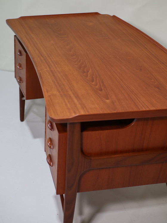 Image 1 of Svend Aage Madsen freestanding desk, Danish 1960s