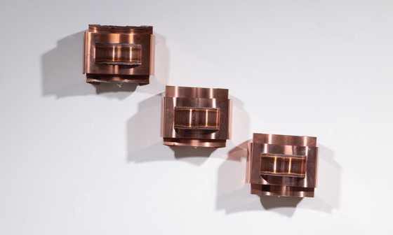 Image 1 of Wall Lamps Svend Aage Holm Sørensen Brutalist And Copper,1960