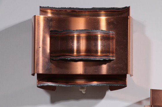 Image 1 of Wall Lamps Svend Aage Holm Sørensen Brutalist And Copper,1960