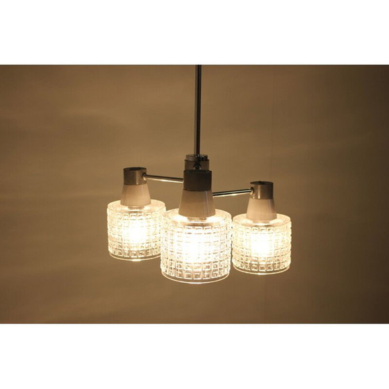 Image 1 of Vintage chandelier in chrome by Drukov, 1970
