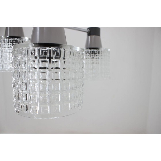 Image 1 of Vintage chandelier in chrome by Drukov, 1970
