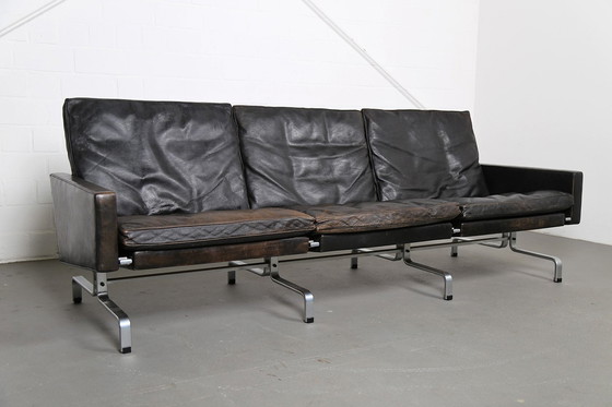 Image 1 of Danish Design Sofa Pk 31/3 Poul Kjaerholm For E. Kold Christensen Denmark 1958