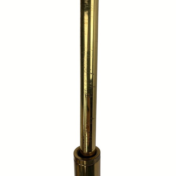 Image 1 of Art Deco Brass Swivel Arc Wall Lamp Lantern, 1920S