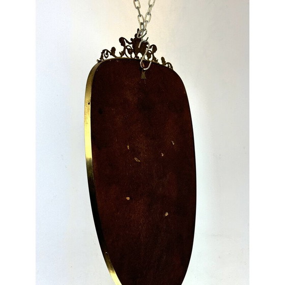 Image 1 of Specchio vintage con cornice in ottone, Italia 1950