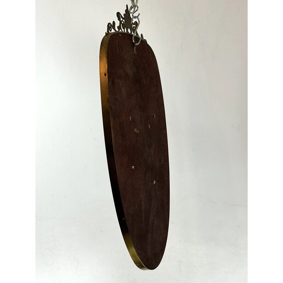 Image 1 of Specchio vintage con cornice in ottone, Italia 1950