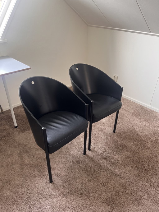 2x Philippe Starck Costes Driade dining chair