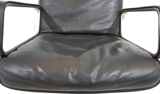 Image 1 of Wilkhahn Delta leather dining/conference chair from Delta Design