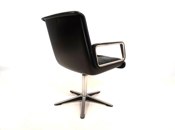 Image 1 of Wilkhahn Delta leather dining/conference chair from Delta Design