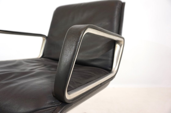 Image 1 of Wilkhahn Delta leather dining/conference chair from Delta Design