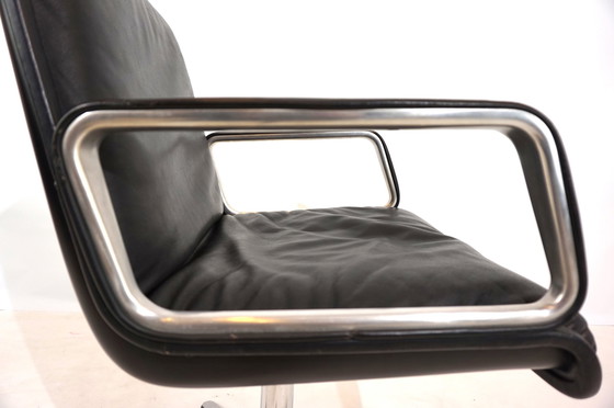 Image 1 of Wilkhahn Delta leather dining/conference chair from Delta Design