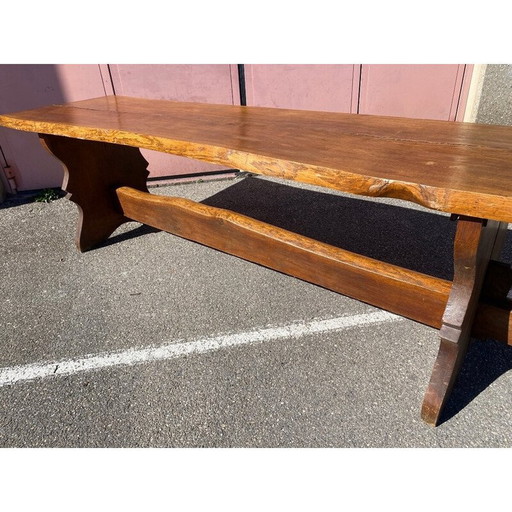 Vintage wooden farm table