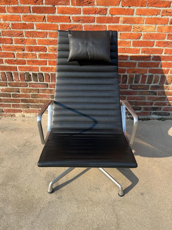 Image 1 of Vitra | Eames | Ea124 + Ea125 | Black Leather | Alu