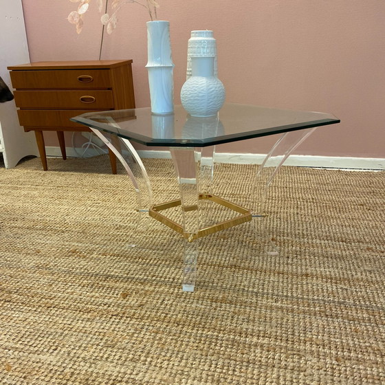 Image 1 of Lucite side table