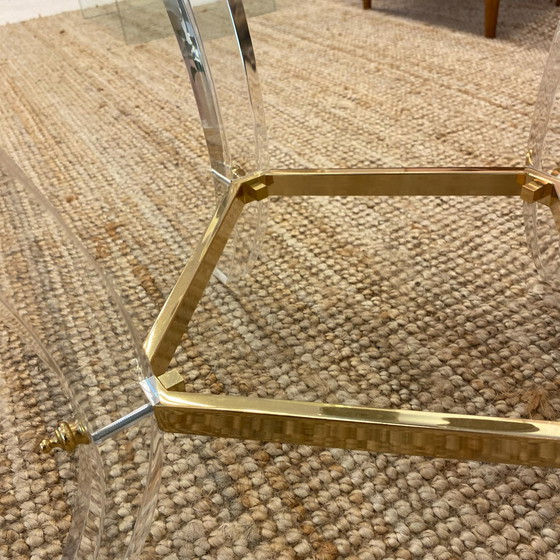 Image 1 of Lucite side table