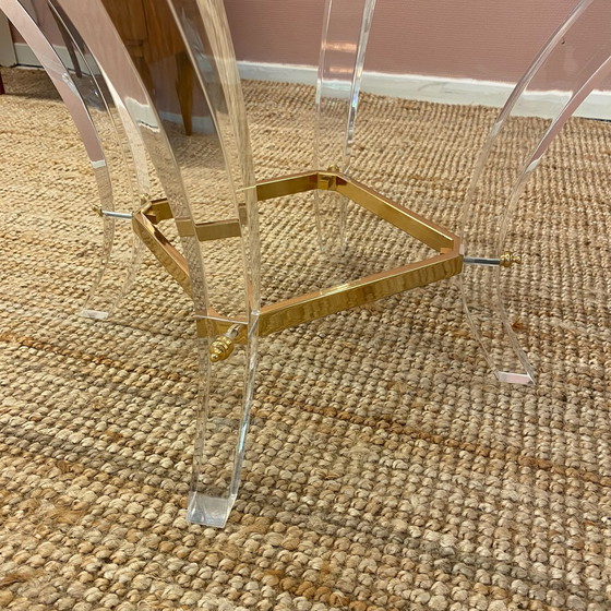 Image 1 of Lucite side table