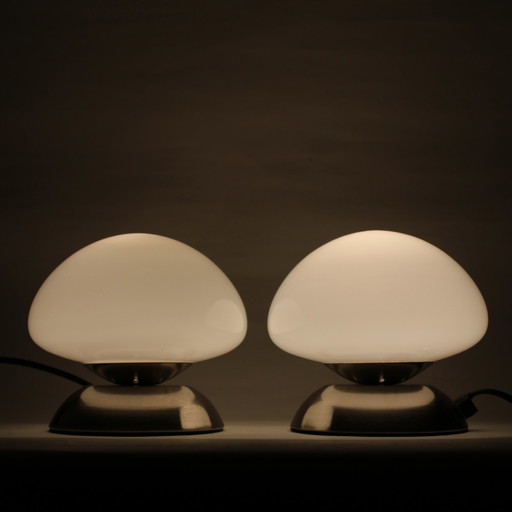 2 lampes tactiles à champignon