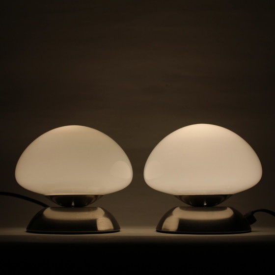 Image 1 of 2x Mushroom Touch Lamps